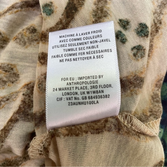 Anthropologie Vanessa Virginia Layered Foliage Shell Tank Top - Picture 8 of 12